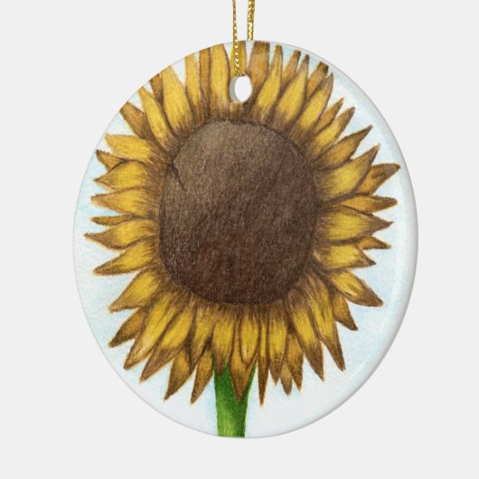 Hübsche Sonnenblume Keramik Ornament (Links)
