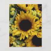 Hübsche Sonnenblume Kleine Blume Bouquet Postkarte (Vorderseite)
