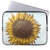 Hübsche Sonnenblume Laptopschutzhülle (Vorderseite)