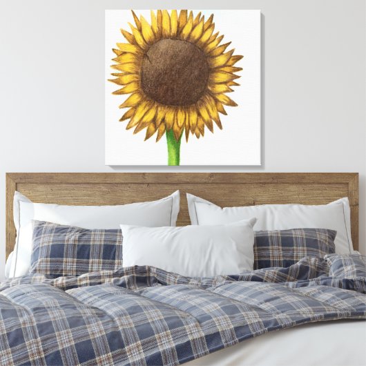 Hübsche Sonnenblume Leinwanddruck (Insitu (Schlafzimmer))
