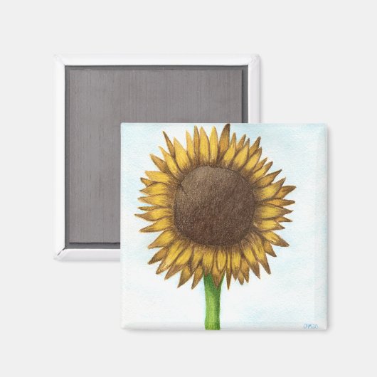 Hübsche Sonnenblume Magnet (Vorderseite/Rückseite)