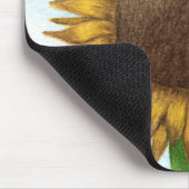 Hübsche Sonnenblume Mousepad (Ecke)