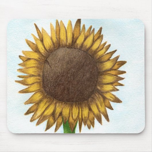 Hübsche Sonnenblume Mousepad (Vorne)
