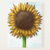 Hübsche Sonnenblume Planer (Rückseite)