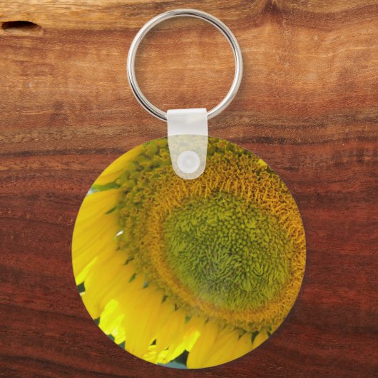 Hübsche Sonnenblume Schlüsselanhänger (Vorderseite)