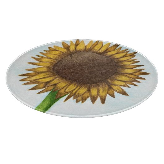 Hübsche Sonnenblume Schneidebrett (Ecke)