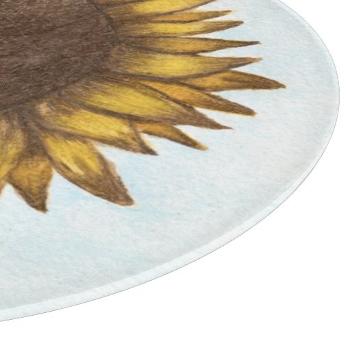 Hübsche Sonnenblume Schneidebrett (Ecke)