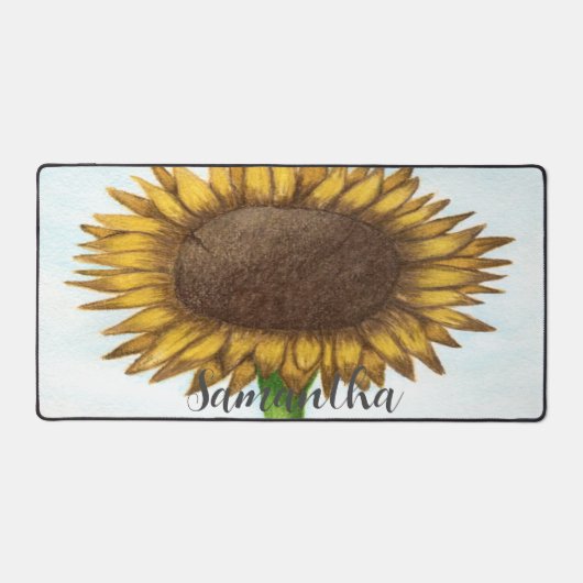 Hübsche Sonnenblume Schreibtischunterlage (Vorderseite)