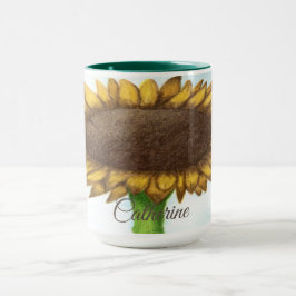 Hübsche Sonnenblume Tasse