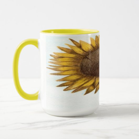 Hübsche Sonnenblume Tasse (Links)