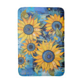 Hübsche Sonnenblumen Blume Blumenmuster Natur Badematte (Vorderseite Vertikal)