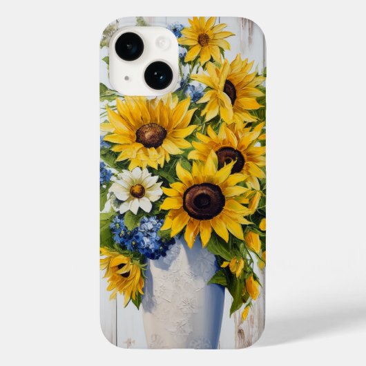 Hübsche Sonnenblumen-Blume Case-Mate iPhone Hülle (Rückseite)
