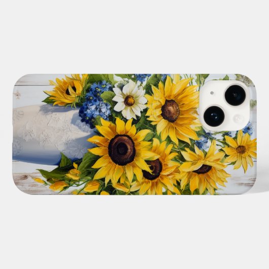 Hübsche Sonnenblumen-Blume Case-Mate iPhone Hülle (Rückseite (Horizontal))