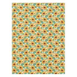 Hübsche Sonnenblumen Gelb und Grün Tischdecke