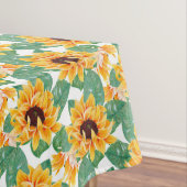 Hübsche Sonnenblumen Gelb und Grün Tischdecke (Beispiel)