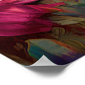 Hübsche Sonnenblumen im Feld farbenfroher Blume Poster (Ecke)