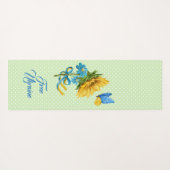 Hübsche Sonnenblumen und Butterfly Ukraine Unterst Yogamatte (Rückseite (Horizontal))