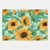Hübsche Sonnenblumenspulpapier Geschenkpapier Set (Vorderseite 2)