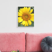 Hübsche Sonnengelbe Sonnenblume 8" x 10" Leinwanddruck (Insitu (Wohnzimmer))