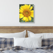 Hübsche Sonnengelbe Sonnenblume 8" x 10" Leinwanddruck (Insitu (Schlafzimmer))