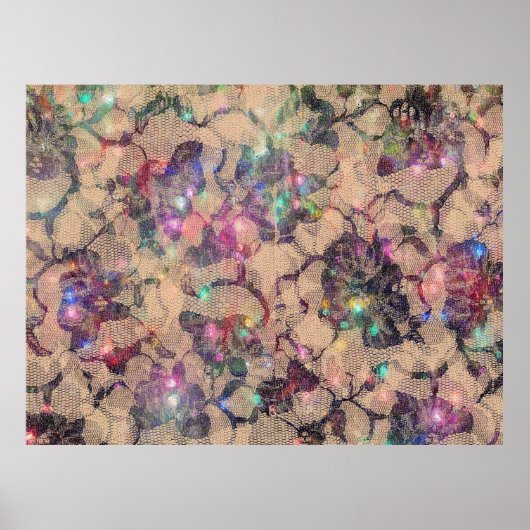 Hübsche Spitzen-Rose Poster (Vorne)