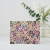Hübsche Spitzen-Rose Postkarte (Stehend Vorderseite)