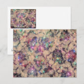 Hübsche Spitzen-Rose Postkarte (Vorne/Hinten)