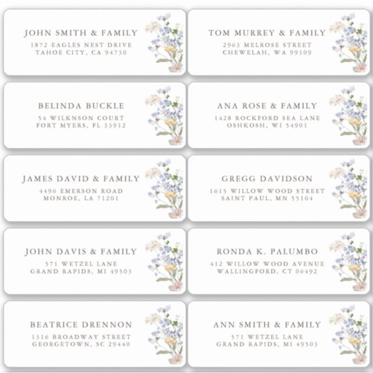 Hübsche Spring-Wildblume: Name des Wiesengängers Aufkleber (Vorderseite)