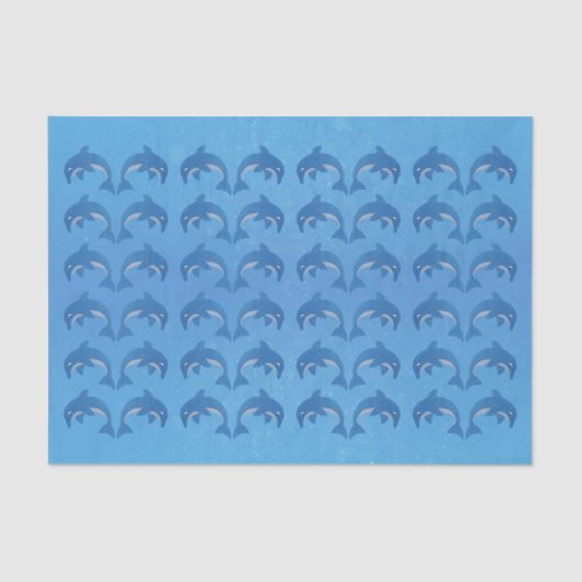 Hübsche Springdeln wie Blauweiße Springdeln Seidenpapier (Vorderseite)