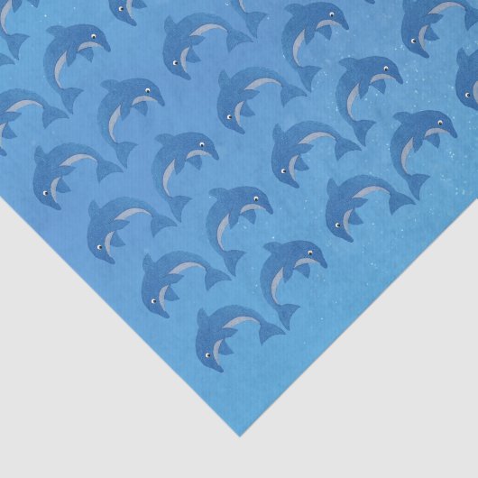 Hübsche Springdeln wie Blauweiße Springdeln Seidenpapier (Ausschnitt)