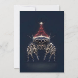 Hübsche Springspinnen-Weihnachtskarten Feiertagskarte