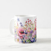 Hübsche Springtime-Blume fügen dem Namensgeschenk- Kaffeetasse (Vorderseite Links)