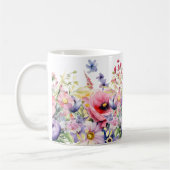 Hübsche Springtime-Blume fügen dem Namensgeschenk- Kaffeetasse (Links)