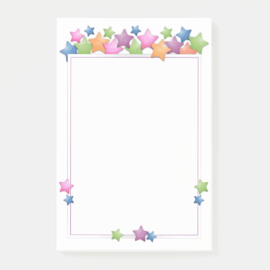 Hübsche Stachelrahmen Post-it Klebezettel (Vorderseite)