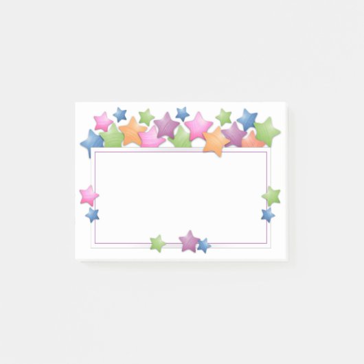 Hübsche Stachelrahmen Post-it Klebezettel (Vorderseite)