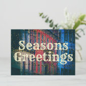 Hübsche Stadtbezirke Frohe Festtage Urlaub Feiertagskarte (Stehend Vorderseite)