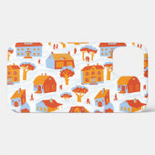 Hübsche Stadthäuser: Vintage-Doodle Case-Mate iPhone Hülle (Rückseite (Horizontal))