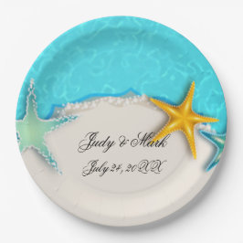 Hübsche Starfish Summer Beach Paper Plate Pappteller