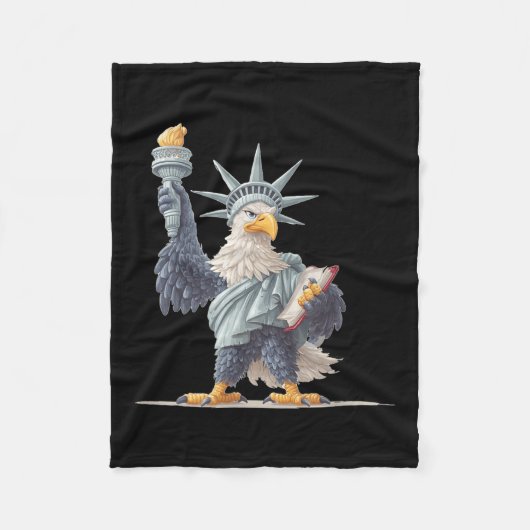 Hübsche Statuenkostüme für Patriotische Kleidung L Fleecedecke (Vorderseite)