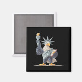 Hübsche Statuenkostüme für Patriotische Kleidung L Magnet (Vorderseite/Rückseite)