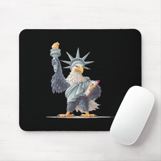 Hübsche Statuenkostüme für Patriotische Kleidung L Mousepad (Mit Mouse)