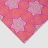 Hübsche Sterne Rosa und Orange Seidenpapier (Ausschnitt)