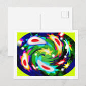 Hübsche Sternenkunst Postkarte (Vorne/Hinten)