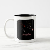 Hübsche Sternenzeit Zweifarbige Tasse (Links)