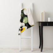 Hübsche Stiefmütterchen Aquarellmalerei Sherpadecke (Beispiel)