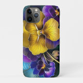 Hübsche Stiefmütterchen Case-Mate iPhone Hülle (Rückseite)