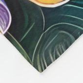 Hübsche Stiefmütterchen Fleecedecke (Ecke)