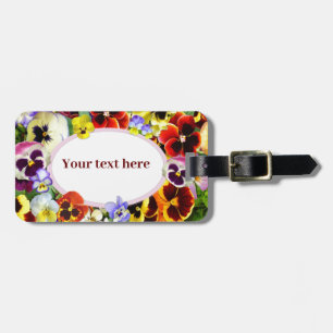 Hübsche Stiefmütterchen Gepäckanhänger