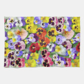 Hübsche Stiefmütterchen Geschirrtuch (Horizontal)