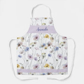 Hübsche Stiefmütterchen in Aquarellfarben Personal Schürze (Vorderseite)